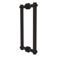 Contemporary 18 Inch Back To Back Shower Door Pull With Twisted Accent - 404T-18Bb-Orb