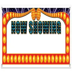 Now Showing Sign Banner (Pack of 12)