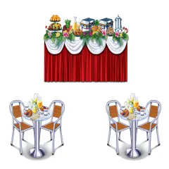 Cruise Ship Buffet Props (Pack of 12)