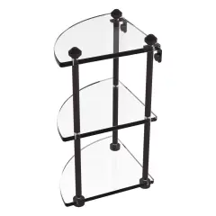 Southbeach Collection Three Tier Corner Glass Shelf - Sb-6-Abz