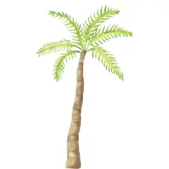Small Palm Tree Wall Stencil | 2874 by Designer Stencils | Animal & Nature Stencils | Reusable Art Craft Stencils for Painting on Walls, Canvas, Wood | Reusable Plastic Paint Stencil for Home Makeover | Easy to Use & Clean Art Stencil