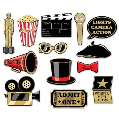 Awards Night Glittered Photo Fun Signs (Pack of 12)