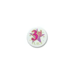 3rd Place Satin Button (Pack of 6)