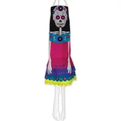In the Breeze 5063 La Catrina 40 Inch Breeze Buddy Windsock - Hanging Day of the Dead Decoration - Outdoor Holiday D&eacute;cor