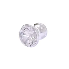 Carolina Crystal Collection Cabinet Knob - Satin Chrome
