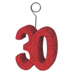 Glittered30Photo/Balloon Holder (Pack of 6)