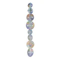 3-D Prismatic Snowflake Gleam 'N Garland (Pack of 12)