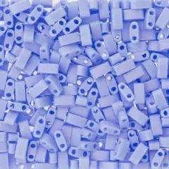Miyuki Half Tila Bead, HTL-0494FR, Matte Opaque Periwinkle AB