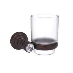 Carolina Crystal Collection Wall Mounted Tumbler Holder - Antique Bronze