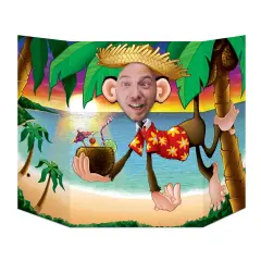 Luau Monkey Photo Prop (Pack of 6)