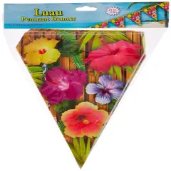 Luau Pennant Banner (Pack of 12)