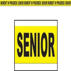 Senior Moment In Progress Party Tape (Pack of 12)