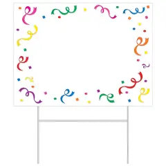 PlasticBlankYard Sign, (Pack Of 6)