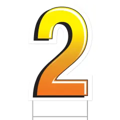 Plastic2Yard Sign, (Pack Of 3)