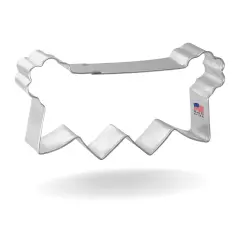 CookieCutter.com Four Flag Banner 4 in Cookie Cutter Baby, Wedding,Tin Plated Steel Made in USA