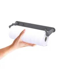 Fresno Collection Wall Mounted Rollerless Paper Towel Holder - Matte Gray