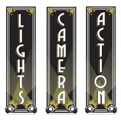 Lights, Camera, Action Cutouts (Pack of 12)