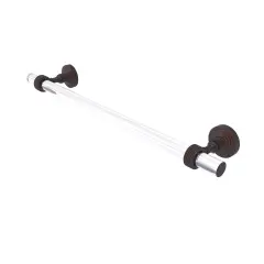 Pacific Grove Collection 30 Inch Towel Bar With Groovy Accents - Venetian Bronze