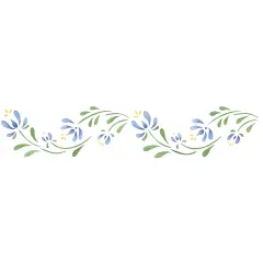 Floral Wall Stencil | 275 by Designer Stencils | Floral Stencils | Reusable Art Craft Stencils for Painting on Walls, Canvas, Wood | Reusable Plastic Paint Stencil for Home Makeover | Easy to Use & Clean Art Stencil