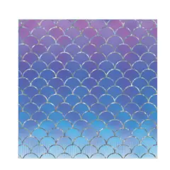 Mermaid Scales Luncheon Napkins, (Pack Of 12)