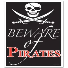 Beware Of Pirates Door Cover (Pack of 12)