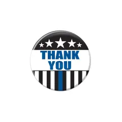 Thank You Law Enforcement Button, (Pack of 6)