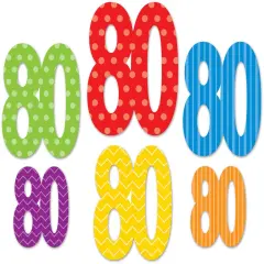 80Cutouts (Pack of 12)