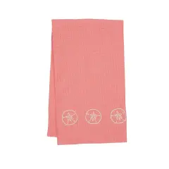Sand Dollar Waffle Weave Kitchen Towel