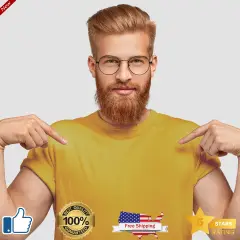 Short Sleeve Crewneck T-Shirts For Adult | RADYAN&reg; Mustard