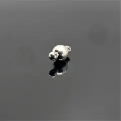 4, 20 or 50 Pieces: Round Magnetic Silver Plated Jewelry Clasps