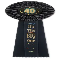40 It's The Big One Deluxe Rosette (Pack of 3)