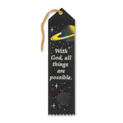 With God, All Things Are Possible Ribbon (Pack of 6)