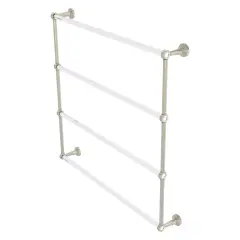 Pacific Beach Collection 4 Tier 36 Inch Ladder Towel Bar With Groovy Accents - Polished Nickel