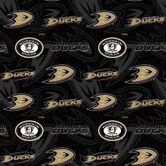 Sykel Enterprises NHL Team Cotton Fabric-Anaheim Ducks Tone on Tone Cotton Quilting Fabric