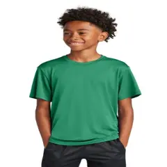 Sport-Tek&reg; Youth Crewneck PosiCharge Competitor Short Sleeve Tee Kelly green