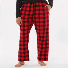 Luxurious Haley Flannel Pant | RADYAN&reg; Red/ black buffalo