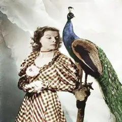 Katherine Hepburn with Peacock Poster Print by Hollywood Photo Archive Hollywood Photo Archive - Item # VARPDX488468