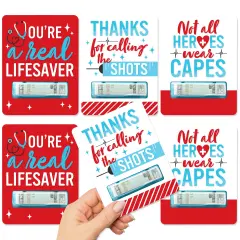 Big Dot of Happiness Thank You Nurses - DIY Assorted Nurse Appreciation Week Cash Holder Gift - Funny Money Cards - Set of 6