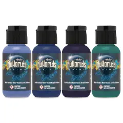 Iwata Medea NuWorlds Airbrush Paints - Cool Impenetrable, Set of 4