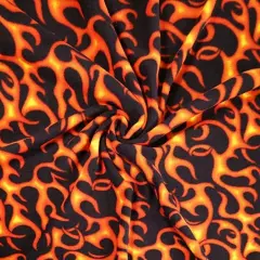 FabricLA | Fleece Fabric By The Yard | 36"X60" Inch Wide | Anti Pill Polar Fleece | Soft, Blanket, Throw, Poncho, Pillow Cover, PJ Pants, Booties, Eye Mask - Fire (1 Yard)