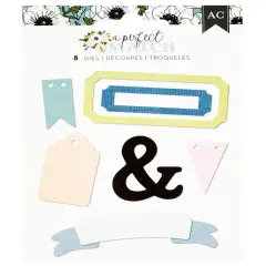 American Crafts A Perfect Match Metal Die Set-8/Pkg