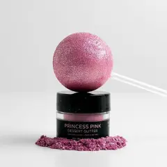 Shine Dessert Glitter: "Princess Pink" - Fuschia Pink Edible Dessert Glitter