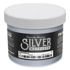 FN Ink Plastisol Screen Printing Ink - Silver Metallic, Quart