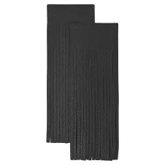 Realeather(R) Crafts Deerskin Fringe 2"X6" 2/Pkg-Black