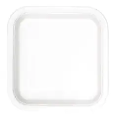 White Solid Square 9" Dinner Plates, 14ct