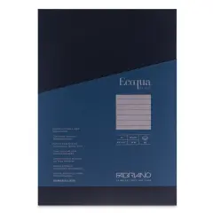 Fabriano Ecoqua Plus Glue-Bound Notebook - Navy, 8-1/4" x 11-7/10", Lined
