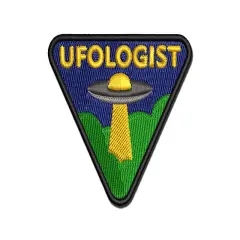 Ufologist UFO Science Fiction Aliens Hobby Multi-Color Embroidered Iron-On or Hook & Loop Patch Applique