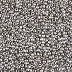 Miyuki 11 Round Seed Bead, 11-194F, Matte Palladium Plated, 13 grams