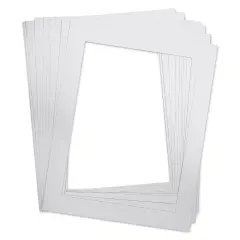 Pre-Cut Mat Frames - White, 22" x 28" (18" x 24" Artwork Size), Pkg of 12