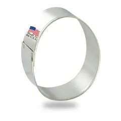 Egg Cookie Cutter - Made in the USA &ndash; By CookieCutter.Com Cookie Cutters Tin Plated Steel Egg Cookie Mold (2.25 Inch)